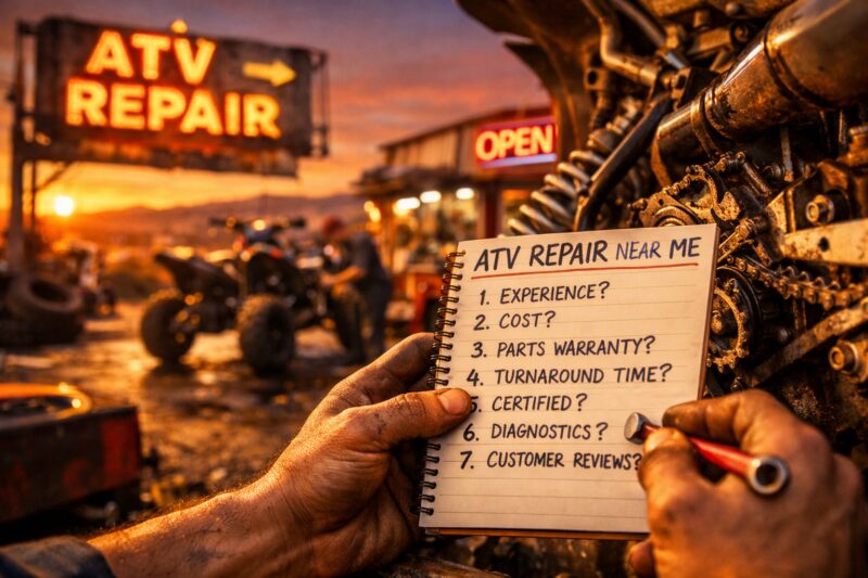 ATV Repair Near Me: 7 Questions to Ask Before Booking