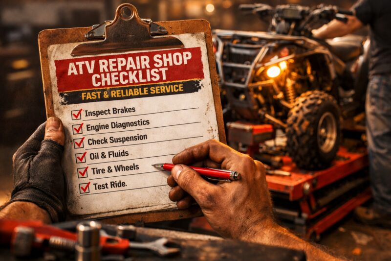 ATV Repair Shop Checklist for Fast, Reliable Service