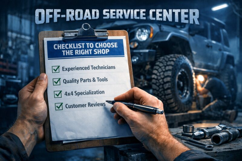 Off-Road Service Center: Checklist to Choose the Right Shop